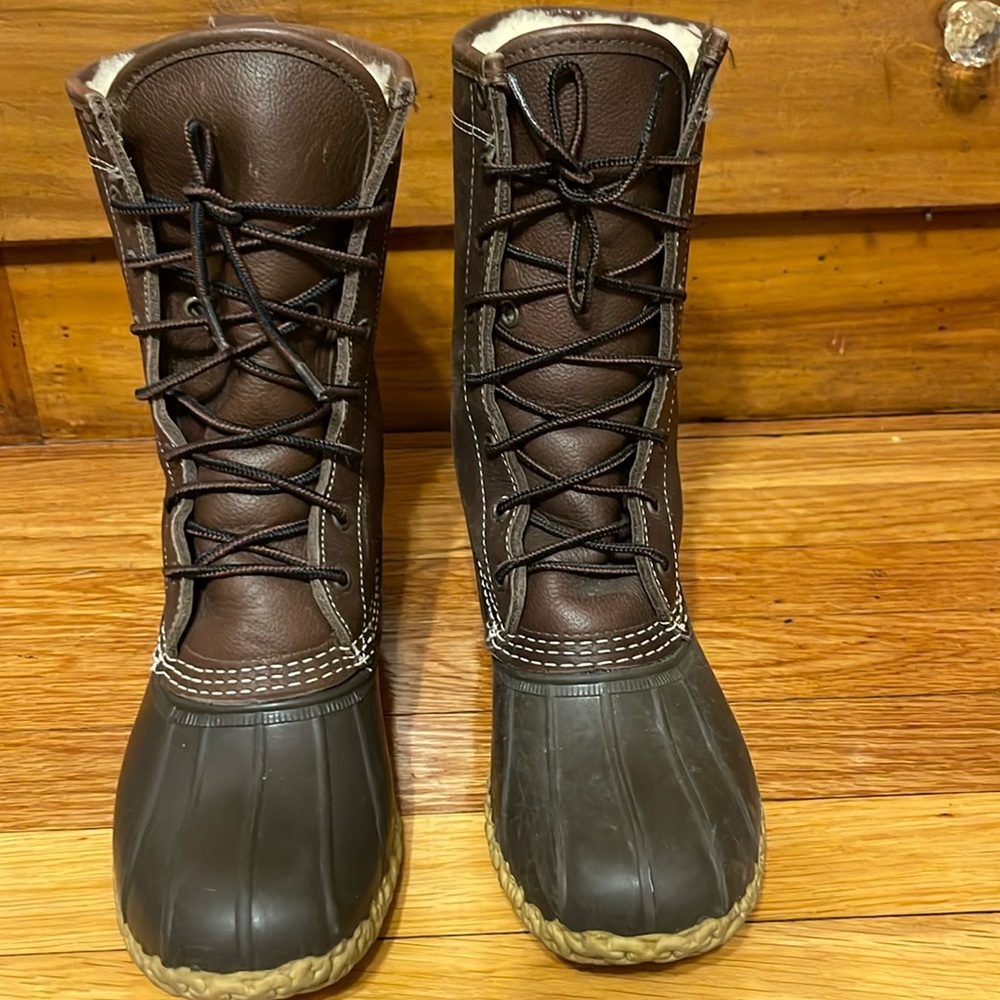 Shearling Lined 10” Bean Boots Women’s Size 7M